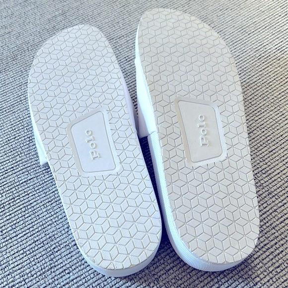 Polo Ralph Lauren Men Polo Bear Slide Sandal White - Picture 3 of 3